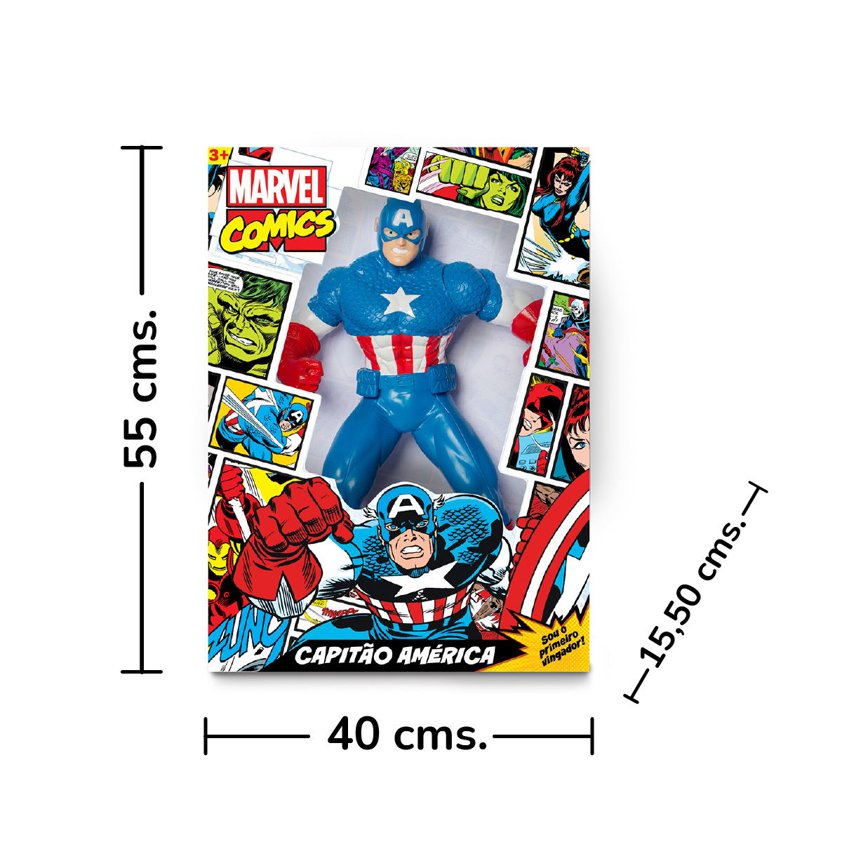 Capitán América Articulado Comics 52 cms. Avengers