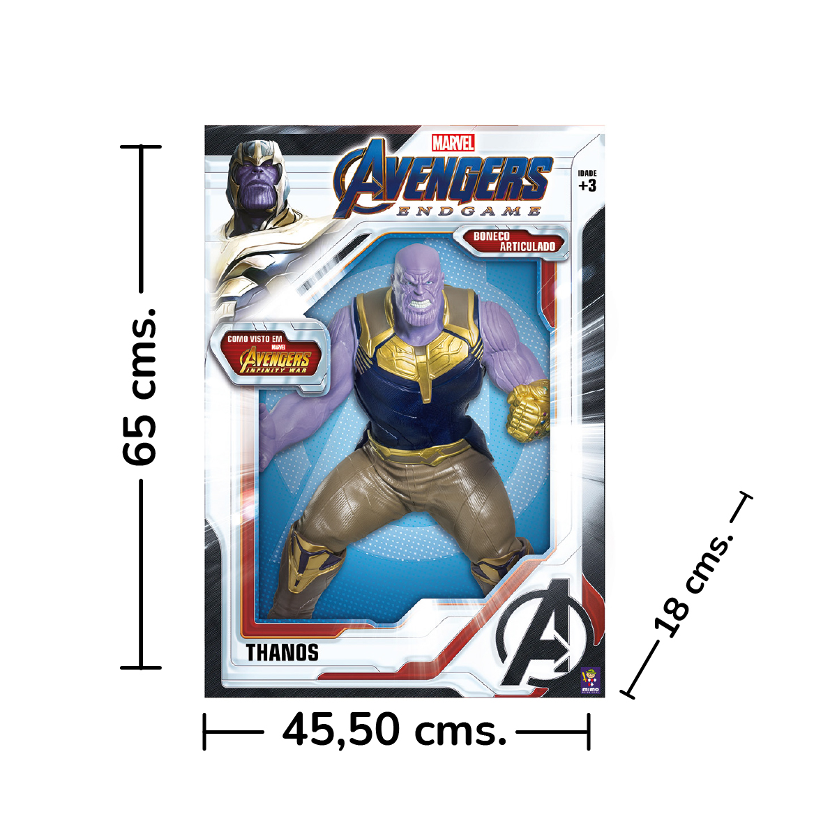 Thanos Endgame Articulado 56 cms. Avengers
